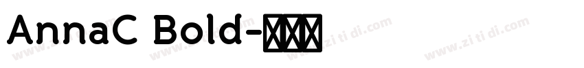AnnaC Bold字体转换